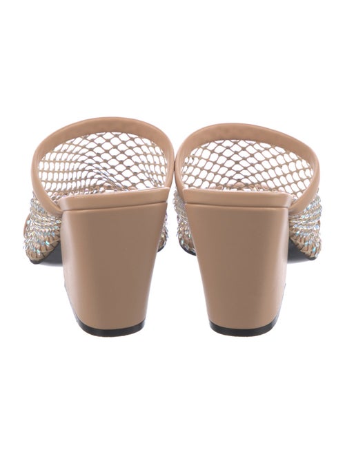 Stella McCartney Vegetarian Leather Mesh Accents Slides