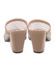 Stella McCartney Vegetarian Leather Mesh Accents Slides