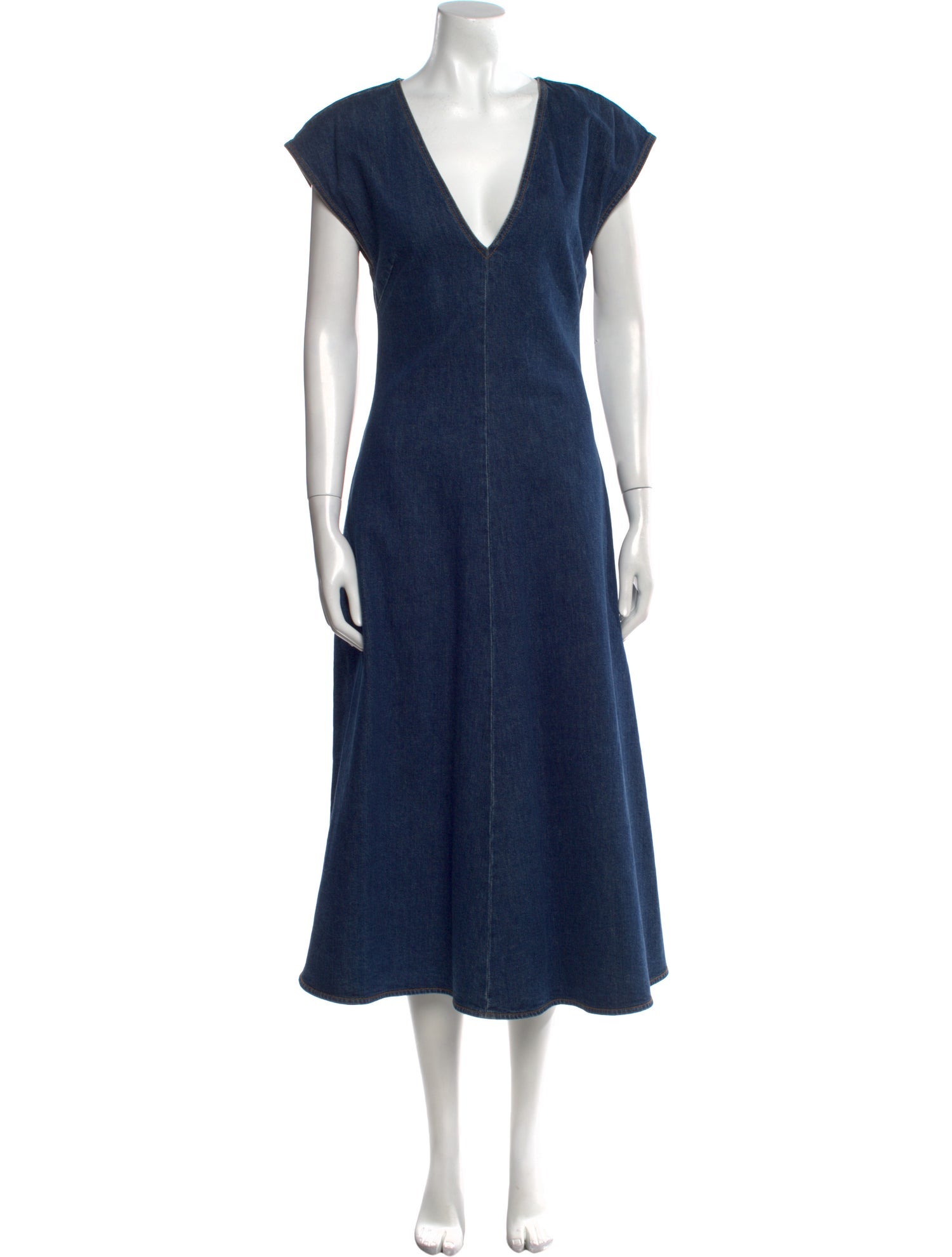 Stella McCartney V-Neck Long Dress