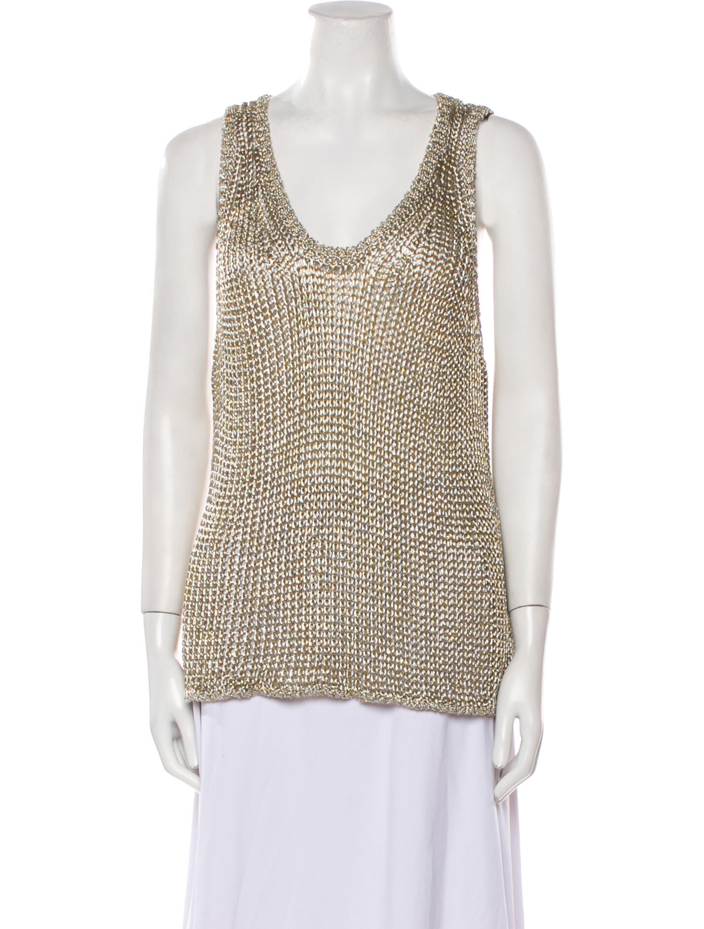 Stella McCartney Scoop Neck Sleeveless Top