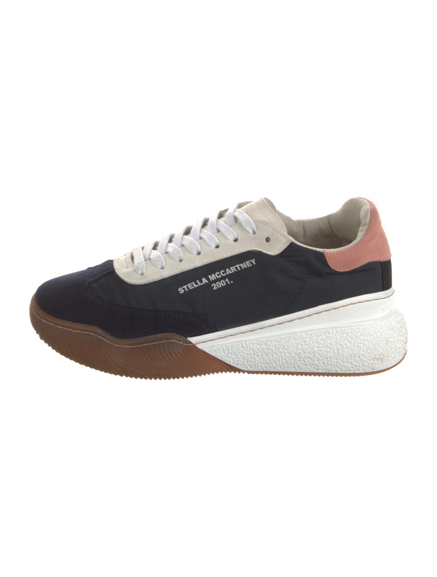 Stella McCartney Nylon Colorblock Pattern Sneakers