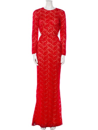 Stella McCartney Lace Pattern Long Dress