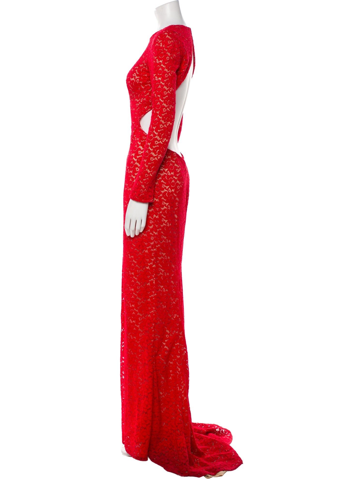 Stella McCartney Lace Pattern Long Dress