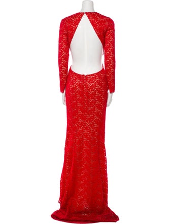 Stella McCartney Lace Pattern Long Dress