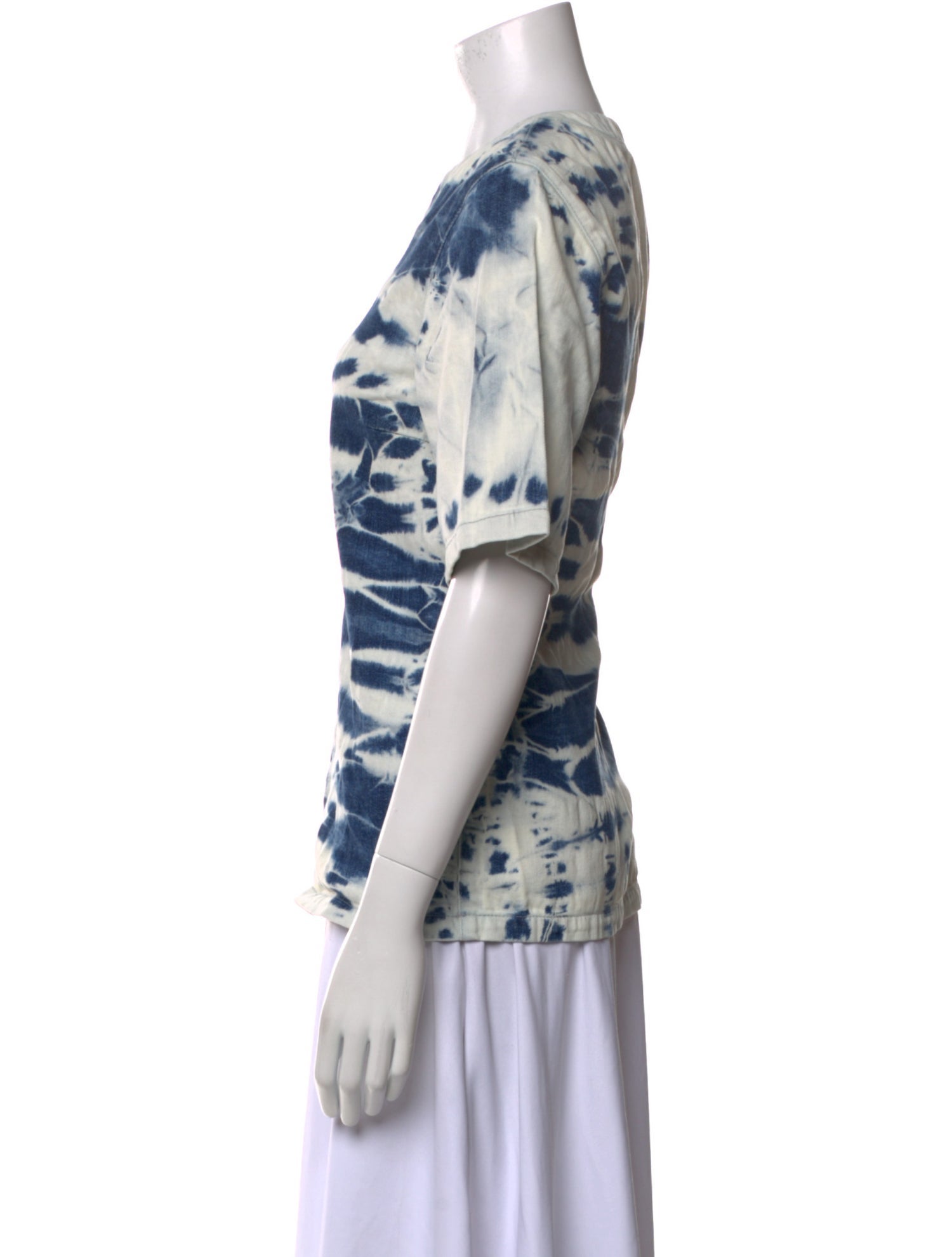 Stella McCartney Tie-Dye Print V-Neck T-Shirt