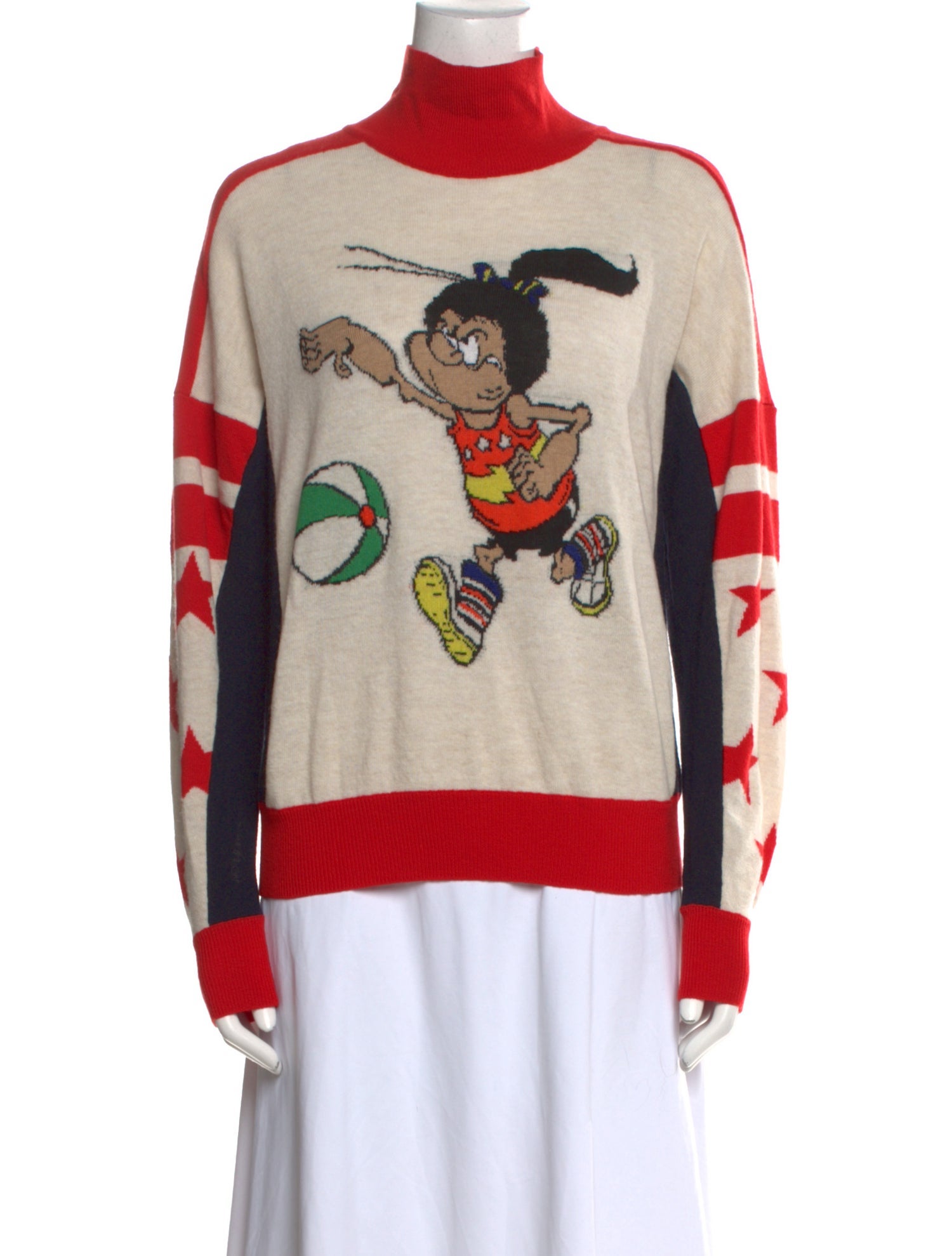 Stella McCartney Wool Graphic Print Sweater w/ Tags