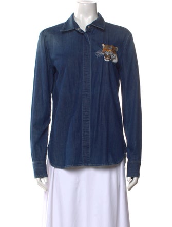 Stella McCartney Long Sleeve Button-Up Top
