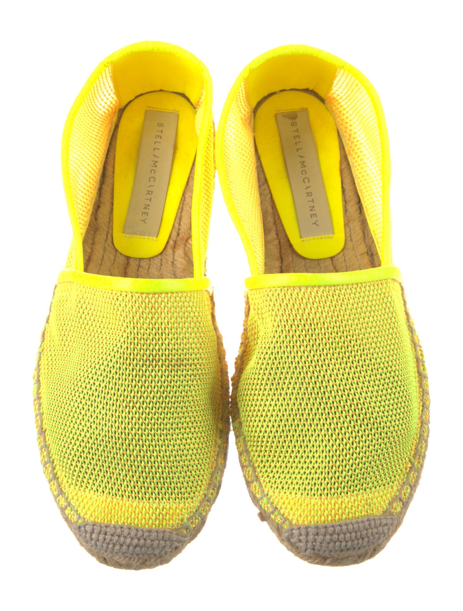 Stella McCartney Mesh Colorblock Pattern Espadrilles