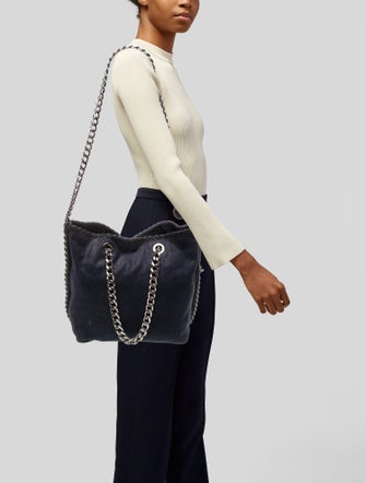 Stella McCartney Vegetarian Suede Top Handle Bag