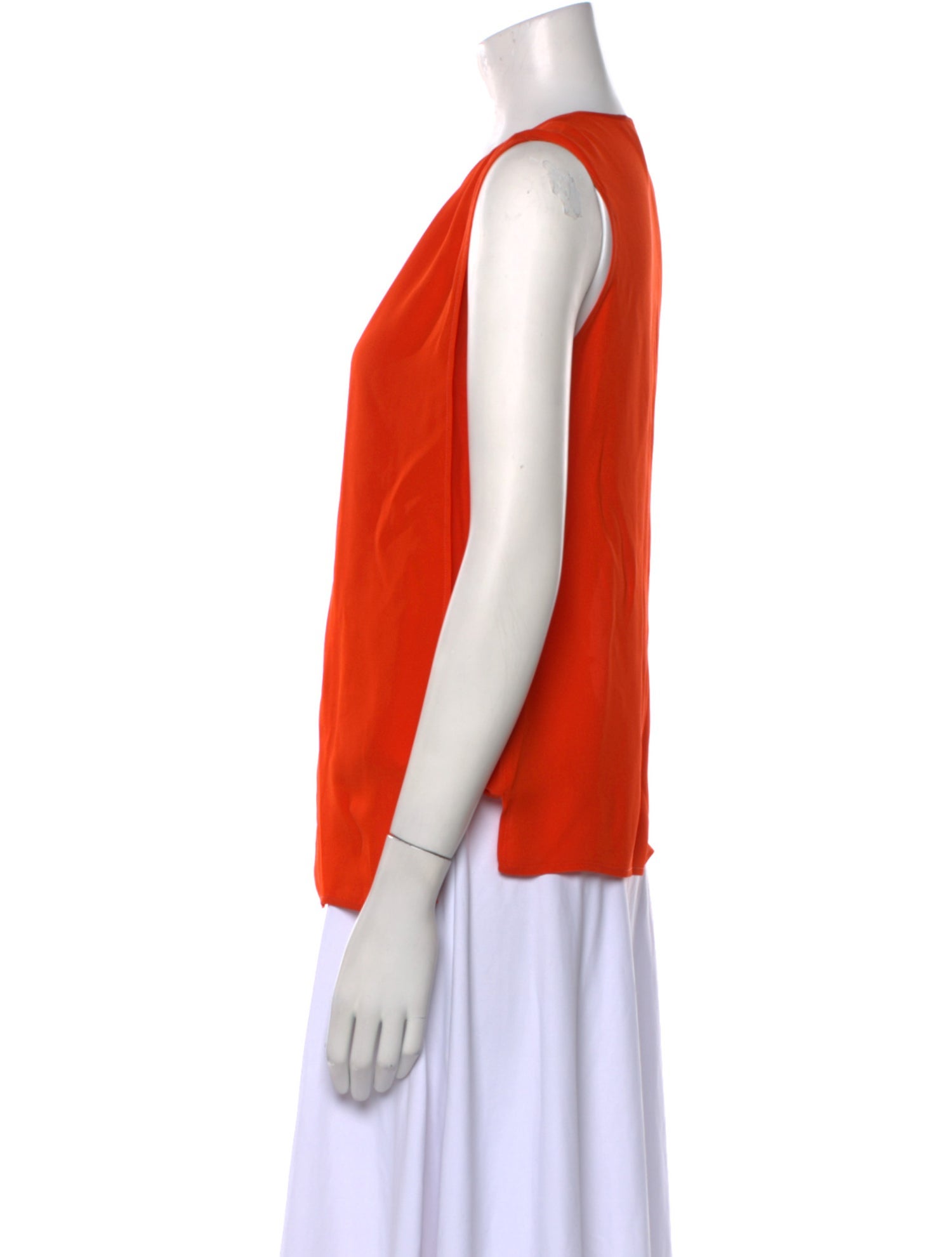 Stella McCartney Silk Scoop Neck Top