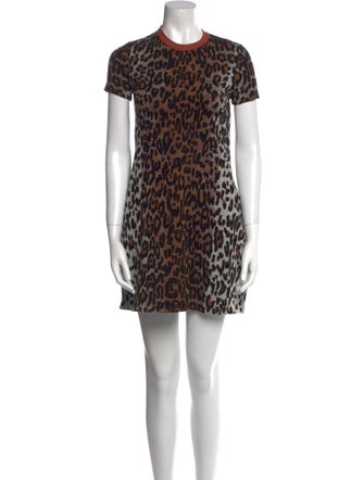 Stella McCartney Animal Print Mini Dress