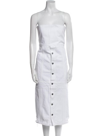 Stella McCartney Strapless Knee-Length Dress