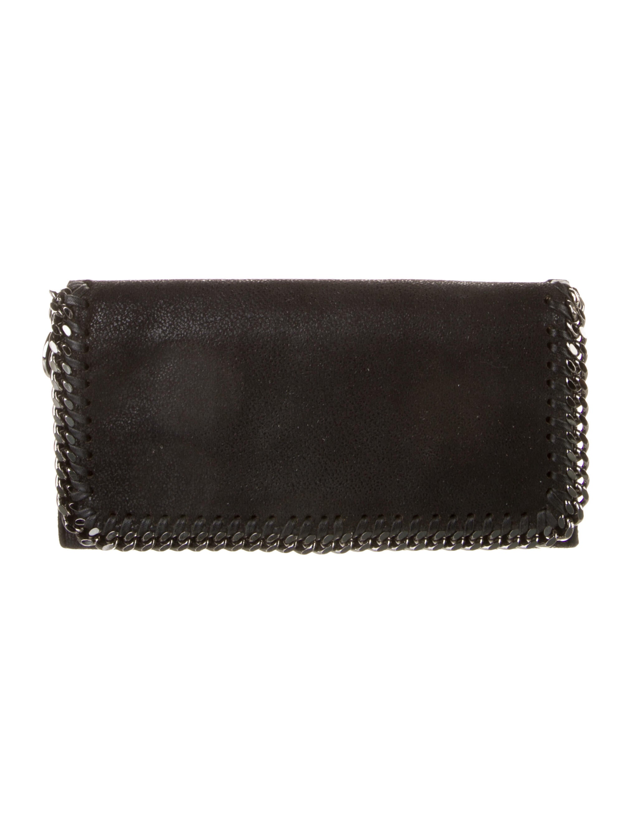 Stella McCartney Vegetarian Suede Continental Wallet