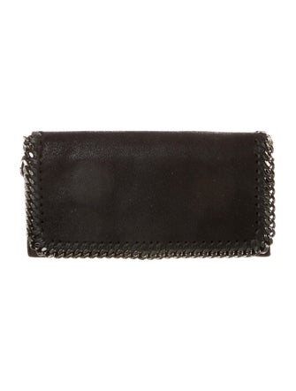Stella McCartney Vegetarian Suede Continental Wallet