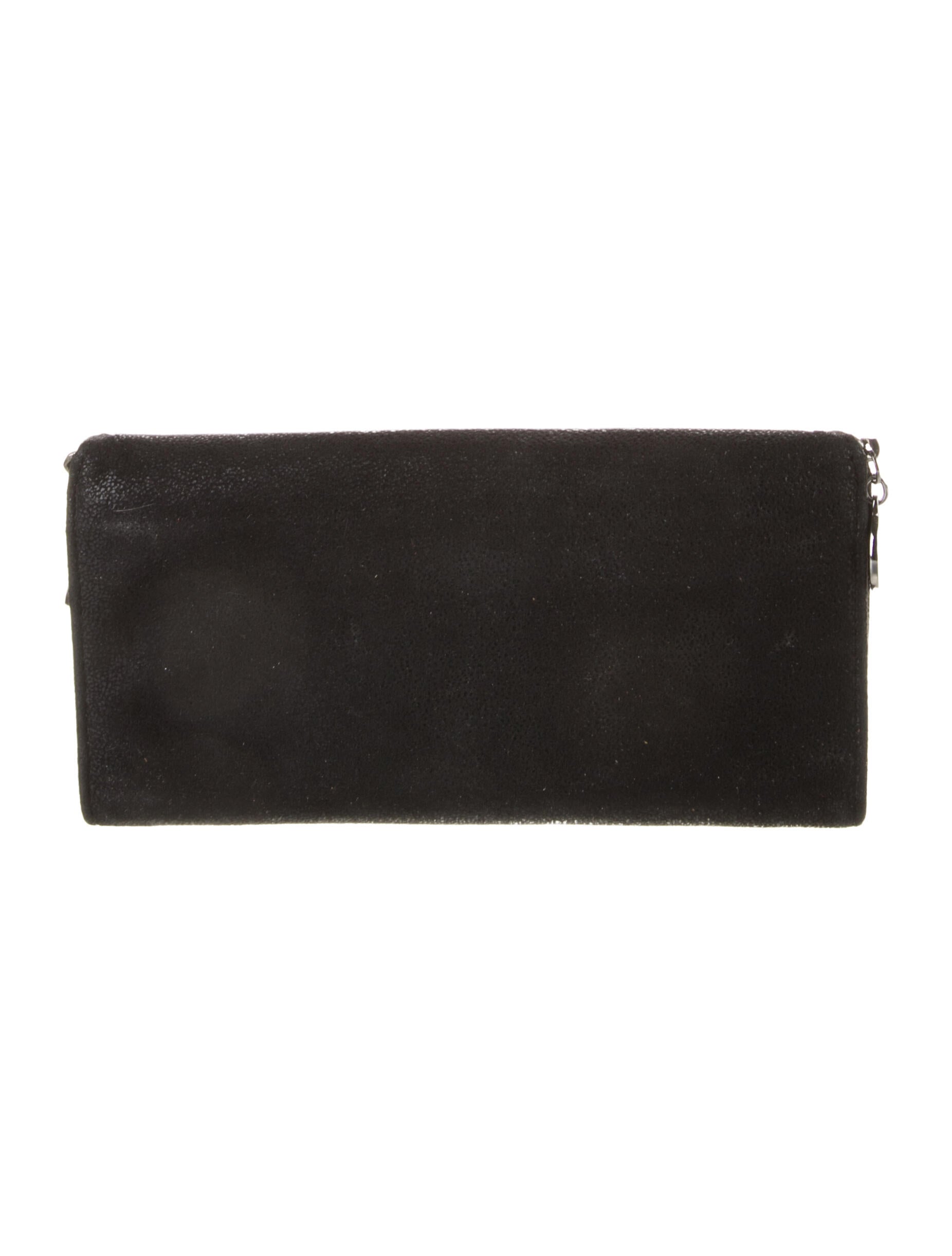 Stella McCartney Vegetarian Suede Continental Wallet