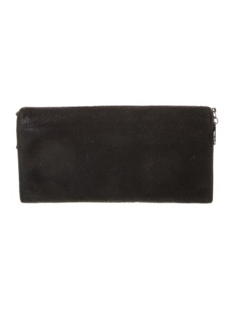 Stella McCartney Vegetarian Suede Continental Wallet