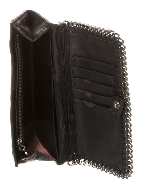 Stella McCartney Vegetarian Suede Continental Wallet