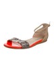 Stella McCartney Patent Leather Animal Print Sandals