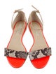 Stella McCartney Patent Leather Animal Print Sandals