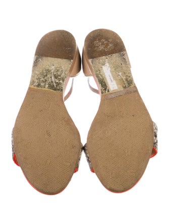 Stella McCartney Patent Leather Animal Print Sandals