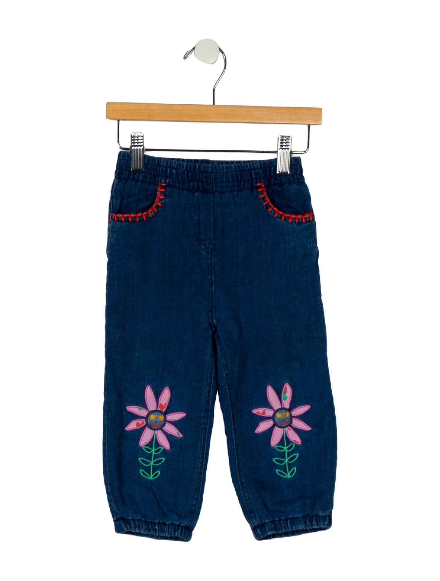 Stella McCartney Stella McCartney Girls' Embroidered Denim Pants