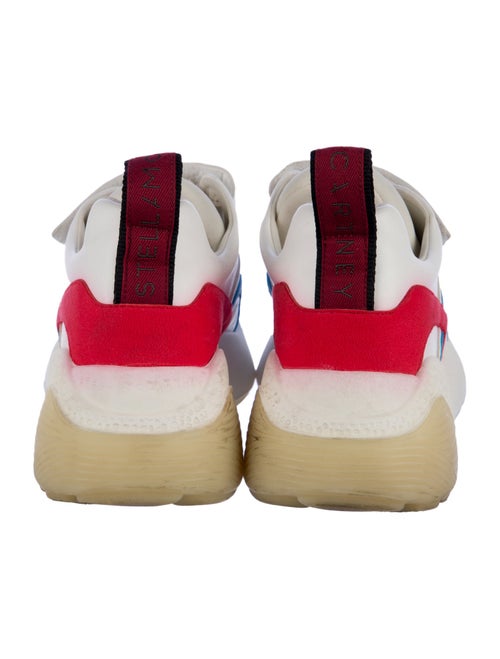 Stella McCartney Leather Colorblock Pattern Chunky Sneakers