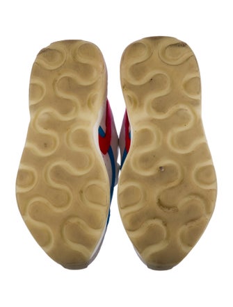 Stella McCartney Leather Colorblock Pattern Chunky Sneakers