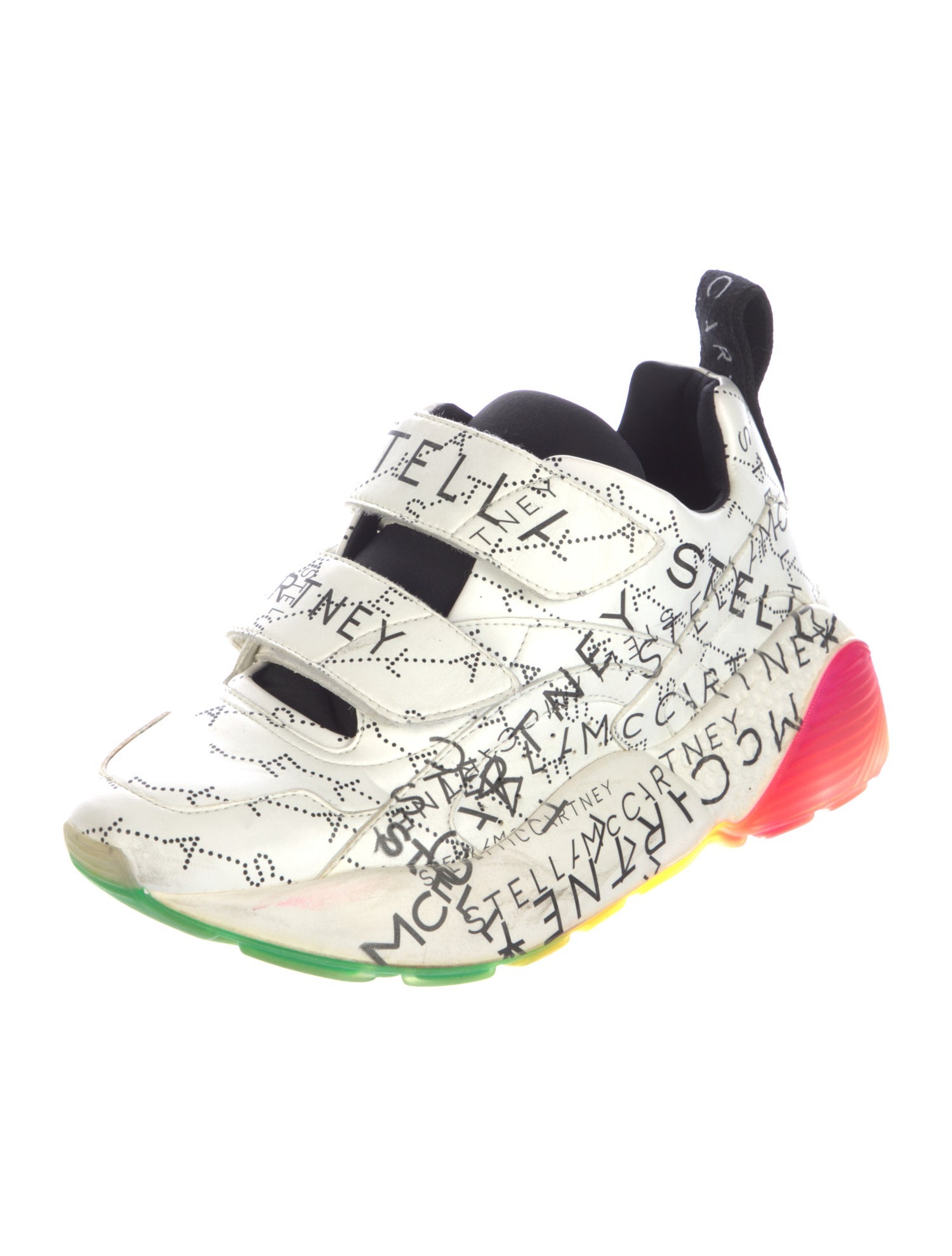 Stella McCartney Vegan Leather Printed Chunky Sneakers