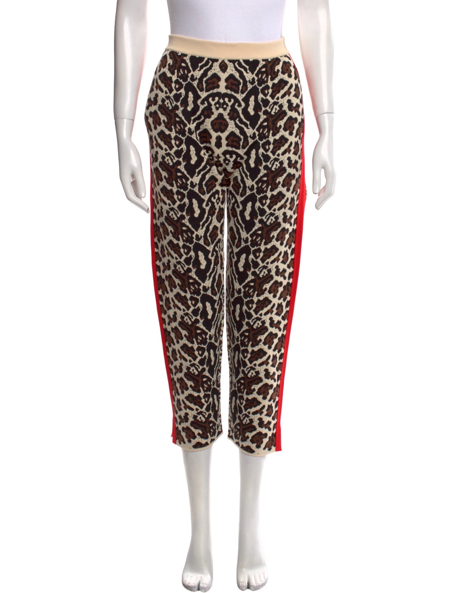 Stella McCartney Animal Print Straight Leg Pants