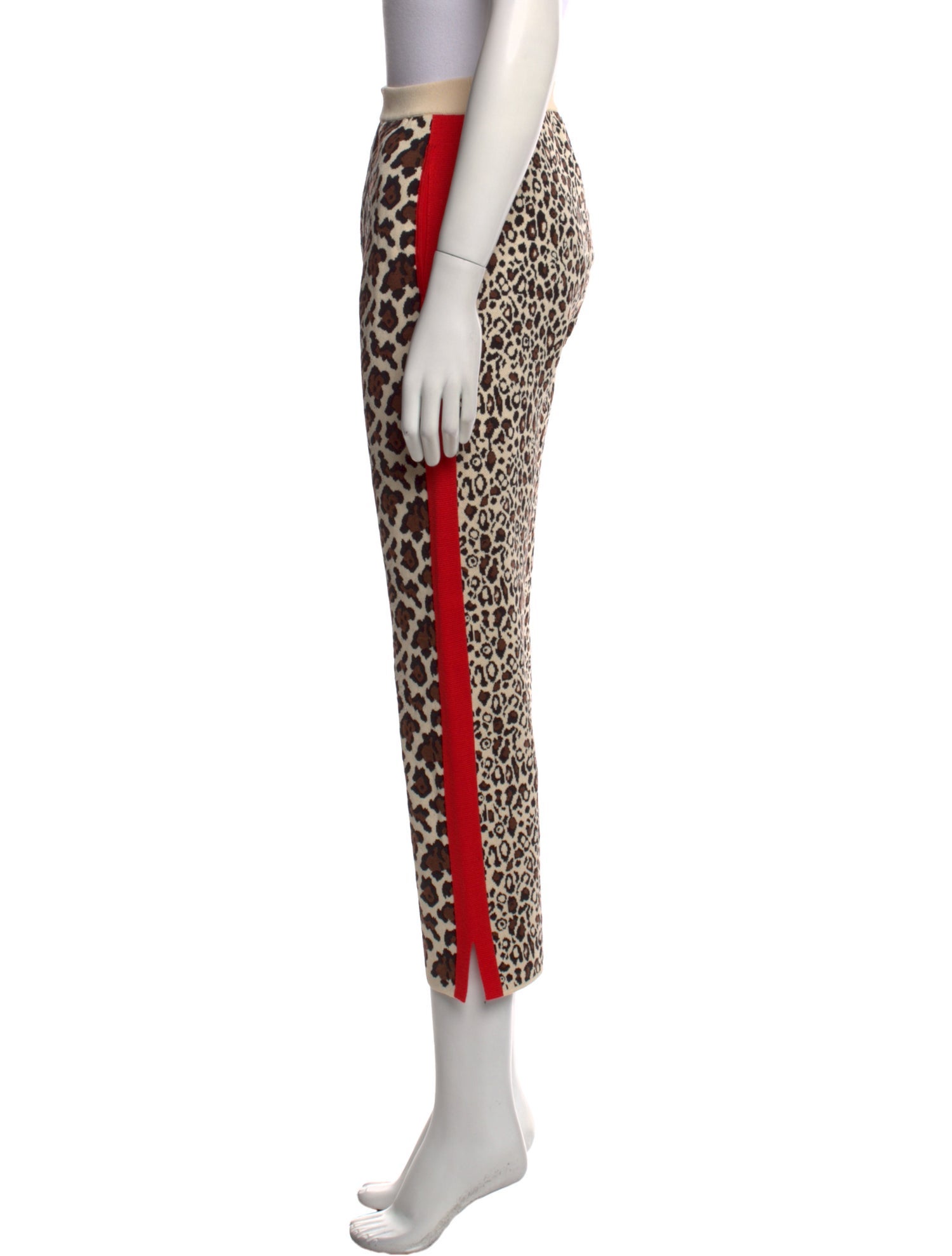 Stella McCartney Animal Print Straight Leg Pants