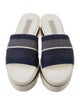 Stella McCartney Denim Colorblock Pattern Slides