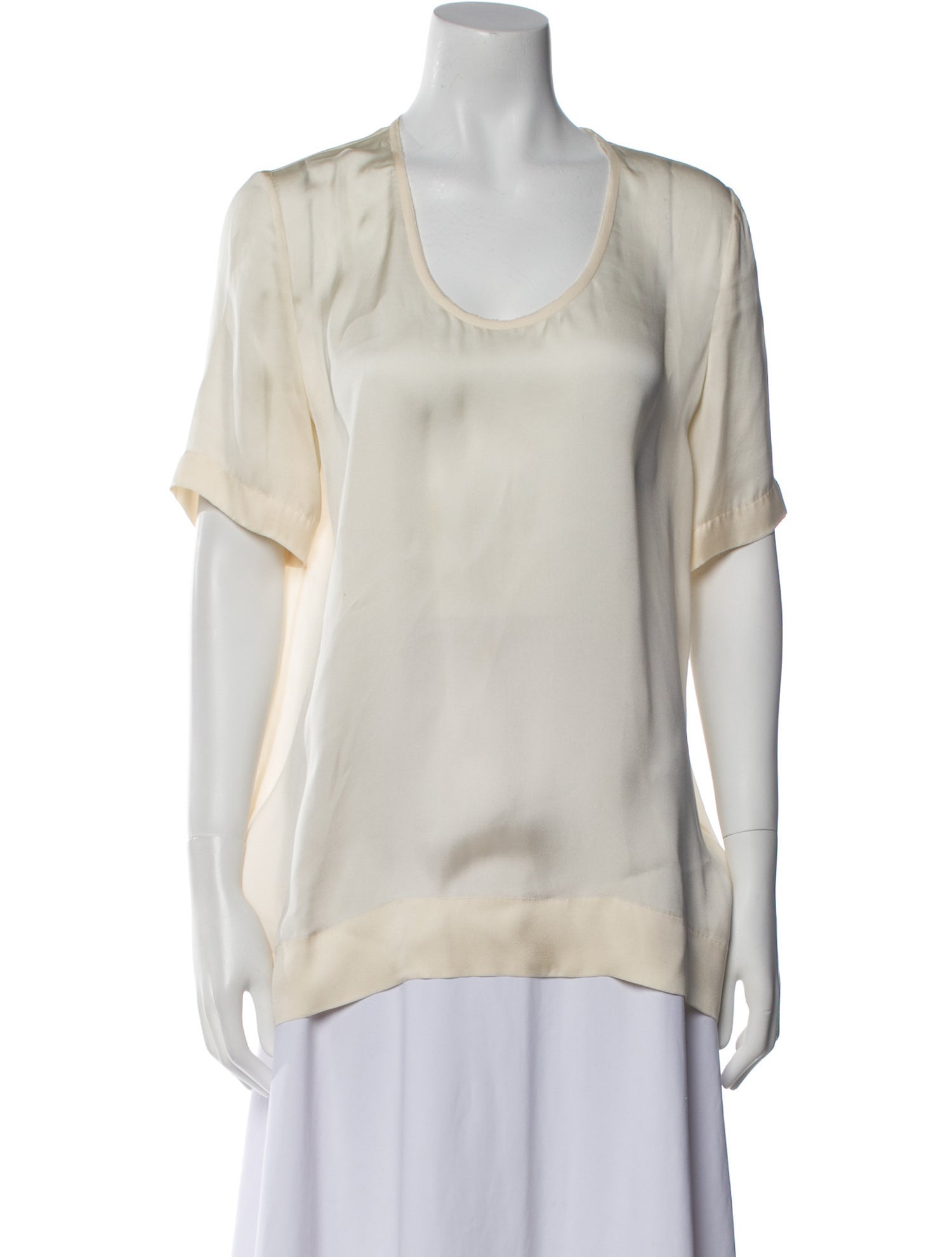 Stella McCartney Silk Scoop Neck Blouse