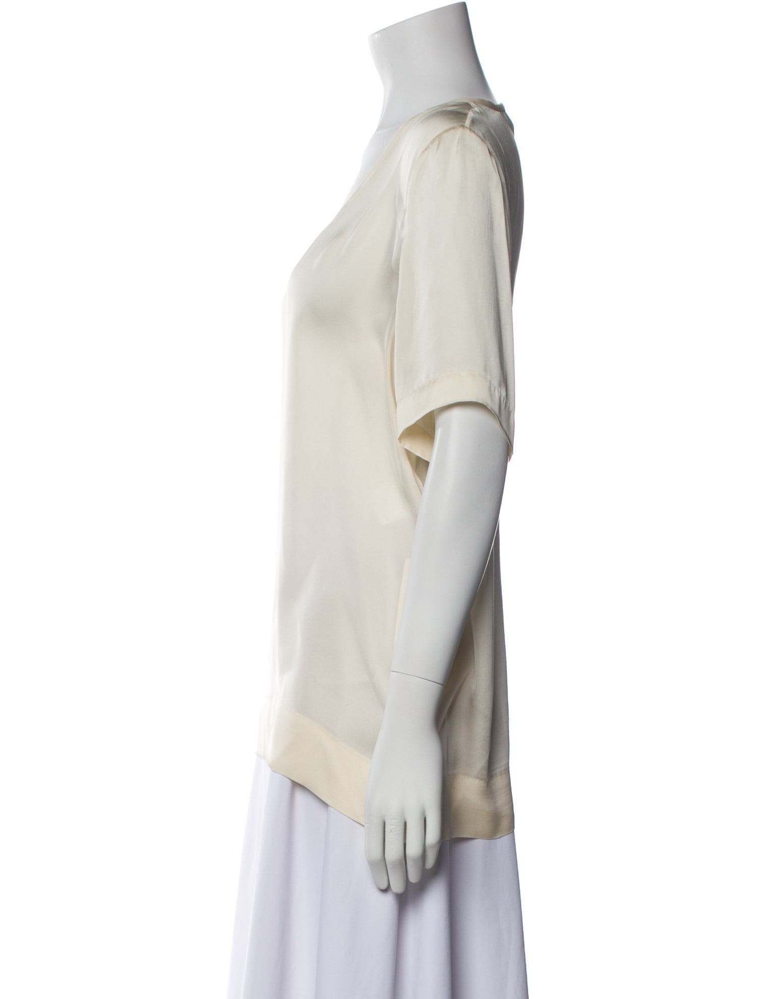 Stella McCartney Silk Scoop Neck Blouse