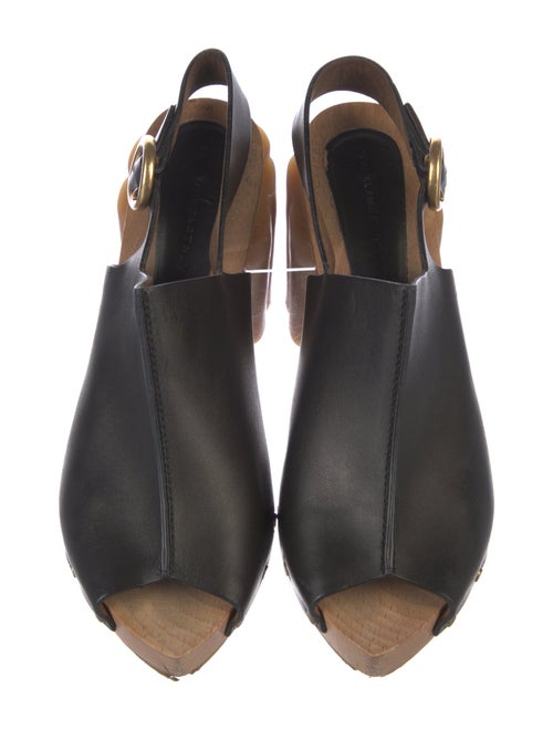 Stella McCartney Leather Studded Accents Slingback Pumps