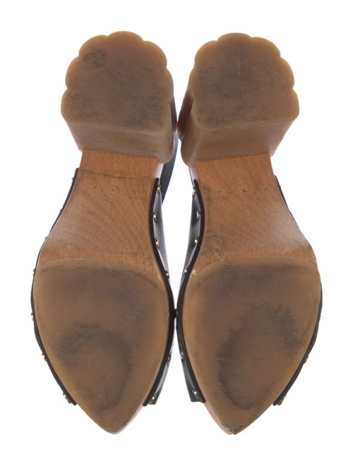 Stella McCartney Leather Studded Accents Slingback Pumps