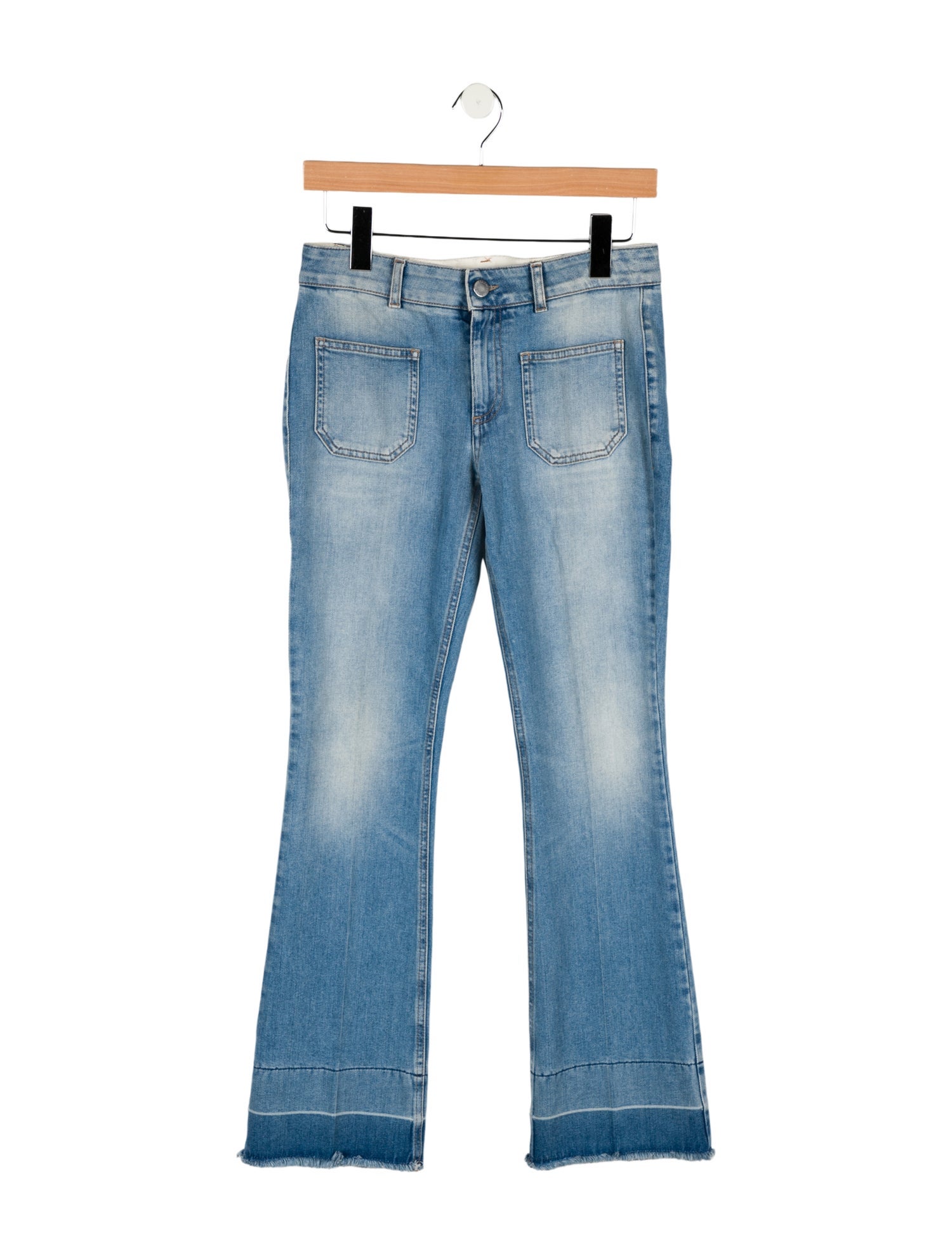 Stella McCartney Mid-Rise Straight Leg Jeans