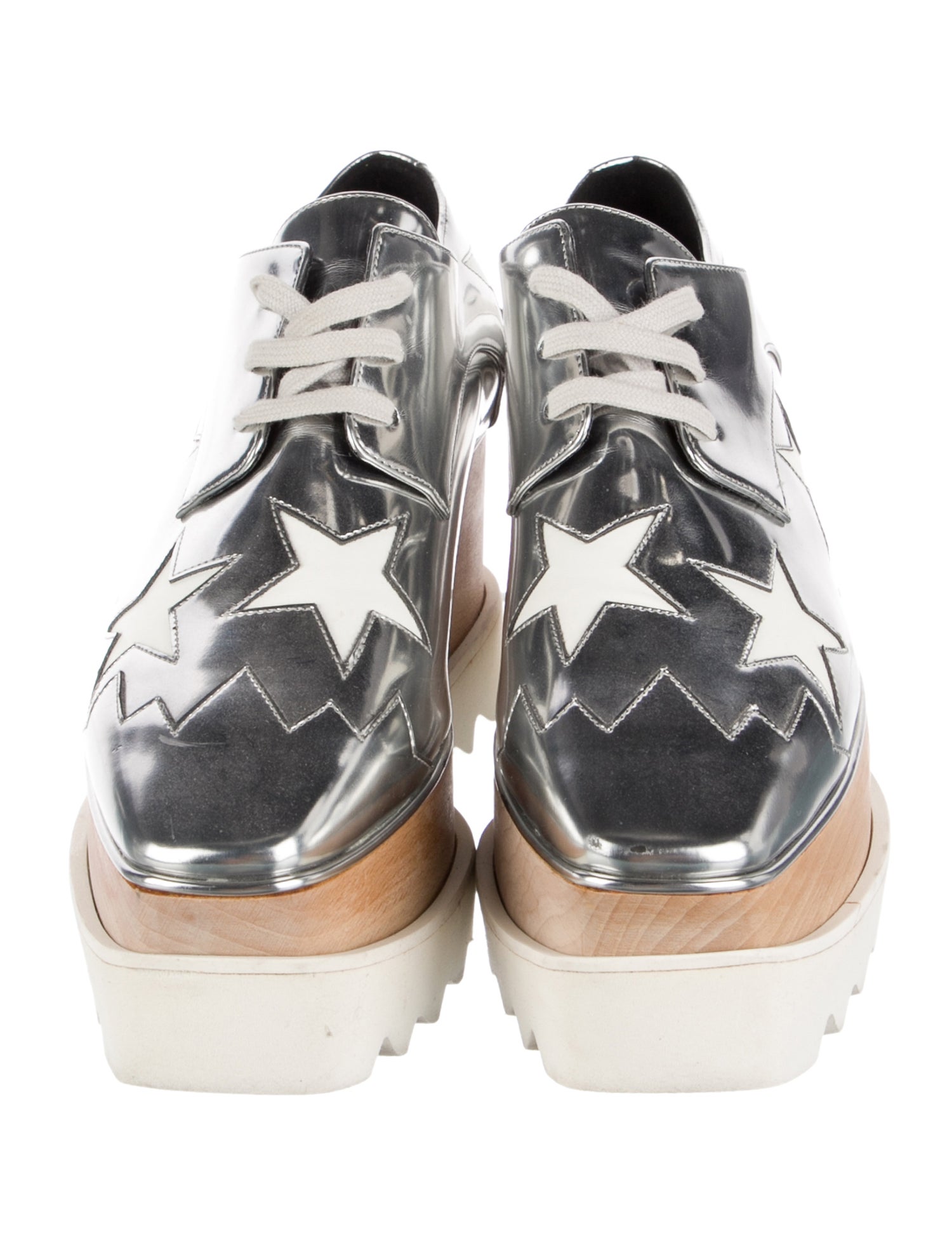 Stella McCartney Leather Printed Oxfords