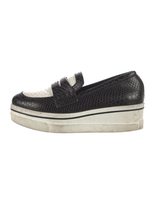 Stella McCartney Embossed Leather Animal Print Loafers