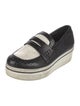 Stella McCartney Embossed Leather Animal Print Loafers