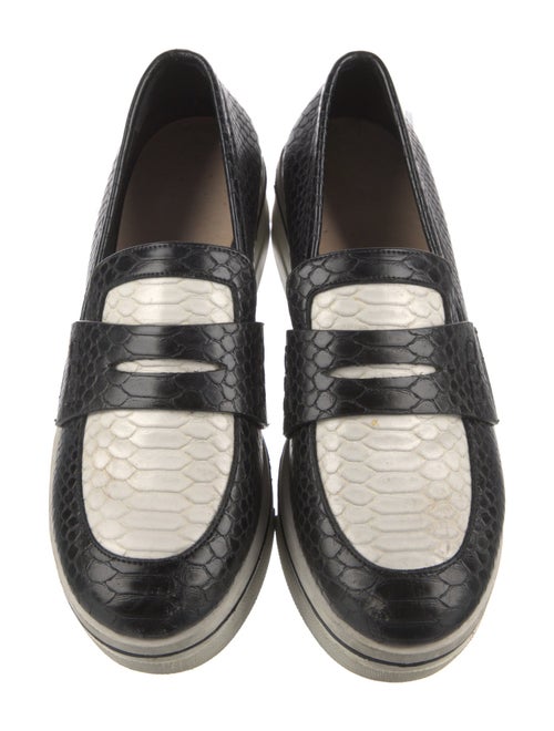 Stella McCartney Embossed Leather Animal Print Loafers