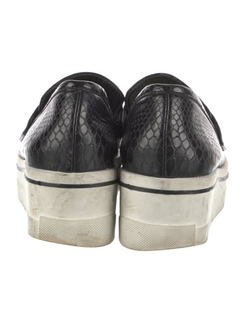 Stella McCartney Embossed Leather Animal Print Loafers