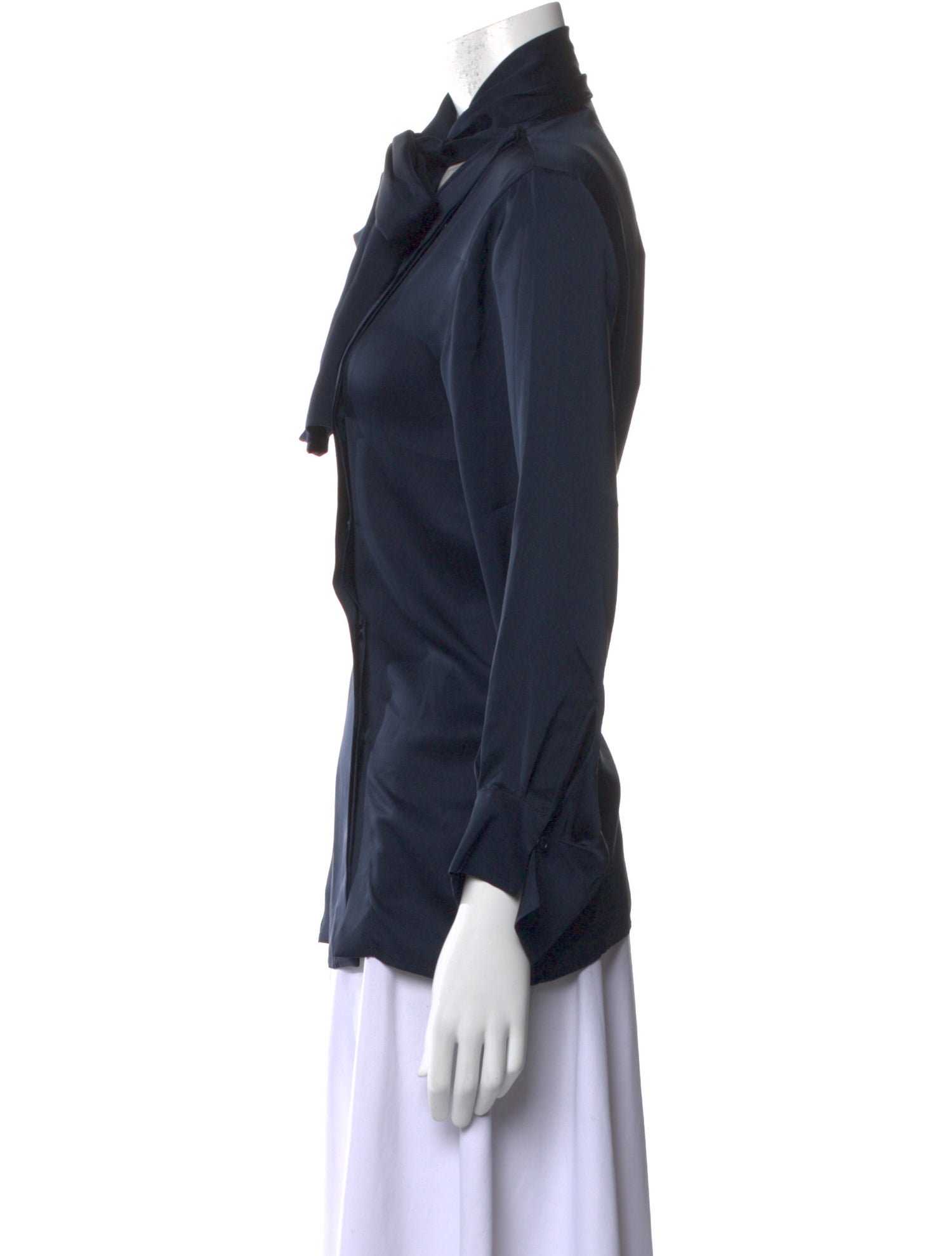 Stella McCartney Silk Mock Neck Blouse