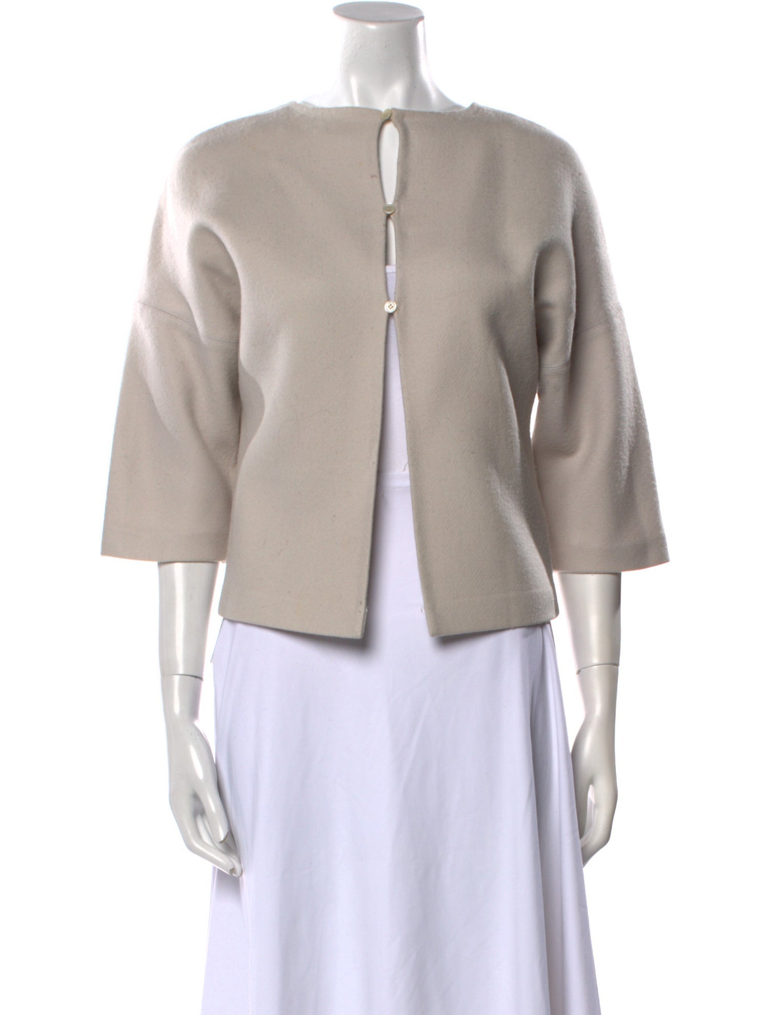 Stella McCartney Wool Bateau Neckline Crop Top