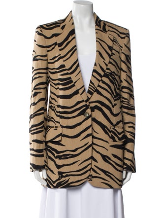 Stella McCartney Wool Animal Print Coat