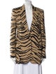 Stella McCartney Wool Animal Print Coat