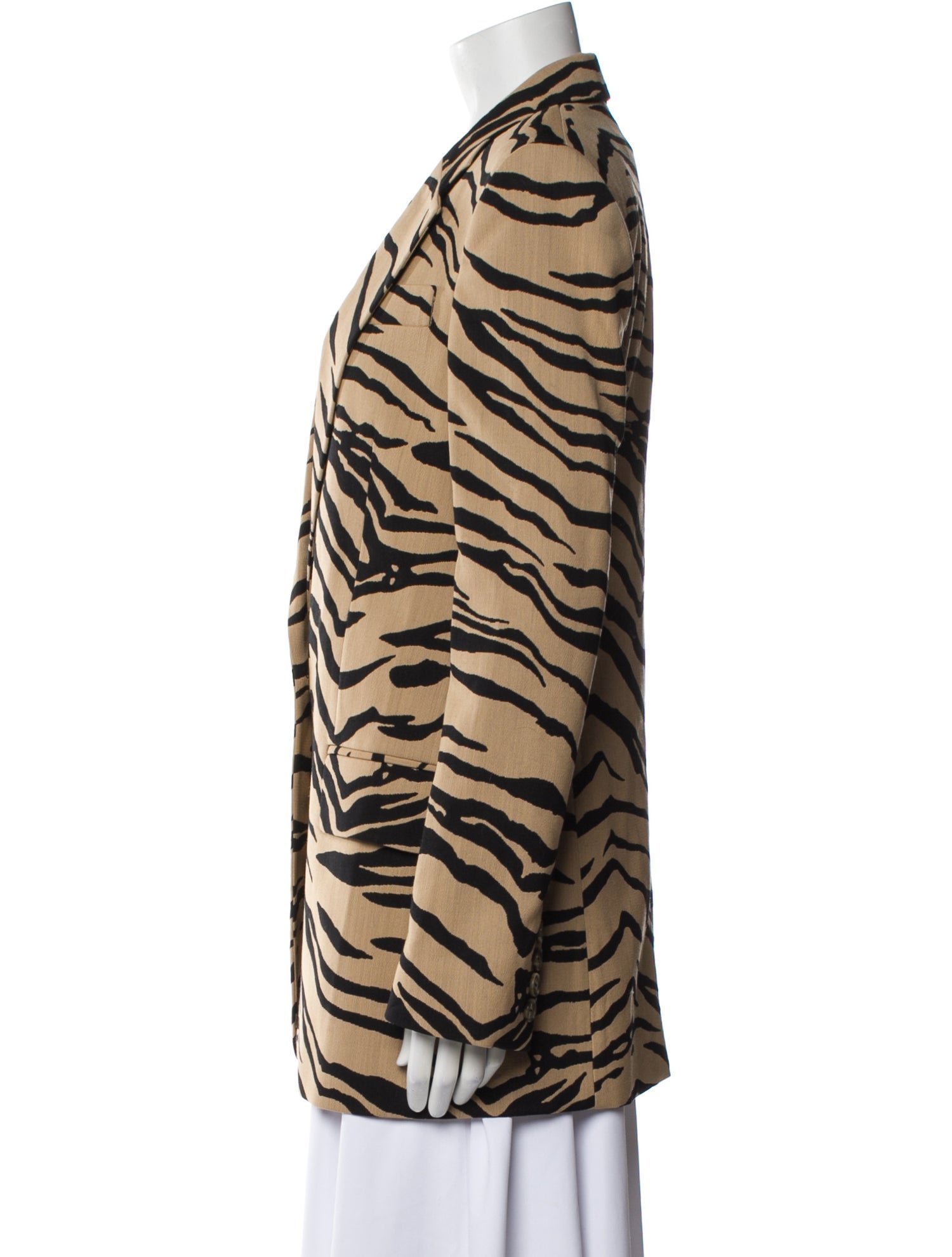 Stella McCartney Wool Animal Print Coat