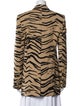Stella McCartney Wool Animal Print Coat