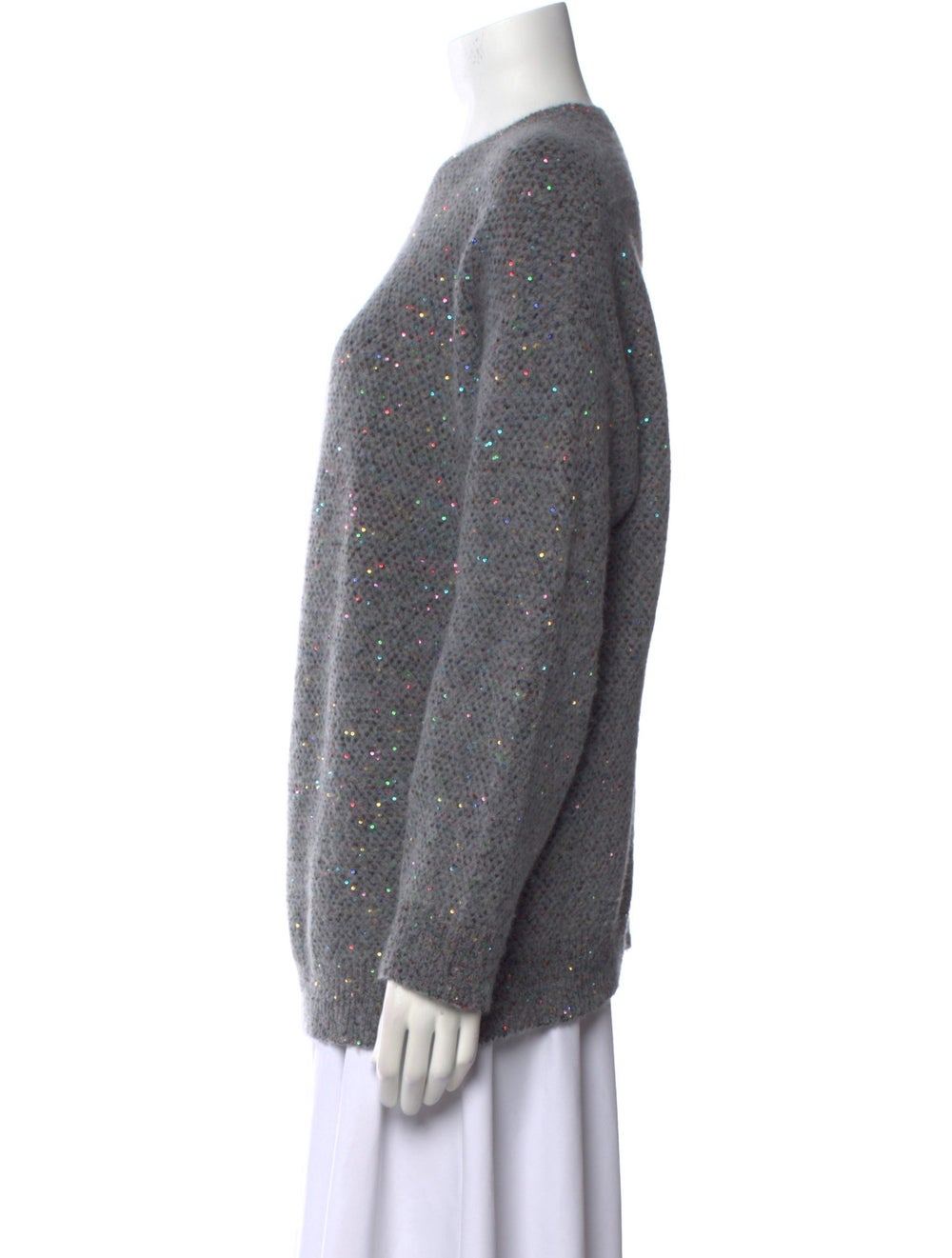 Stella McCartney Pullover Grey Sequin Embellishme… - image 2