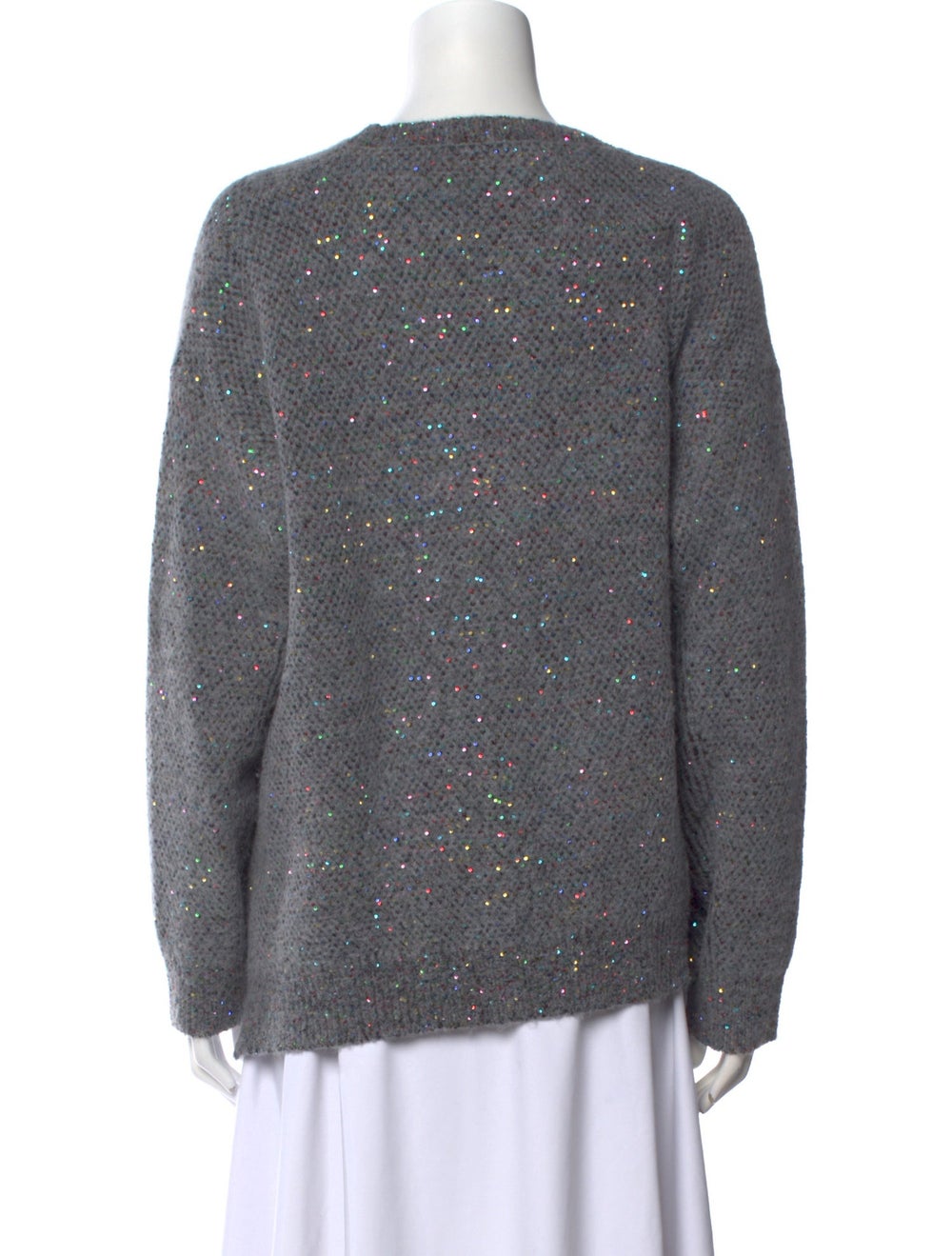 Stella McCartney Pullover Grey Sequin Embellishme… - image 3