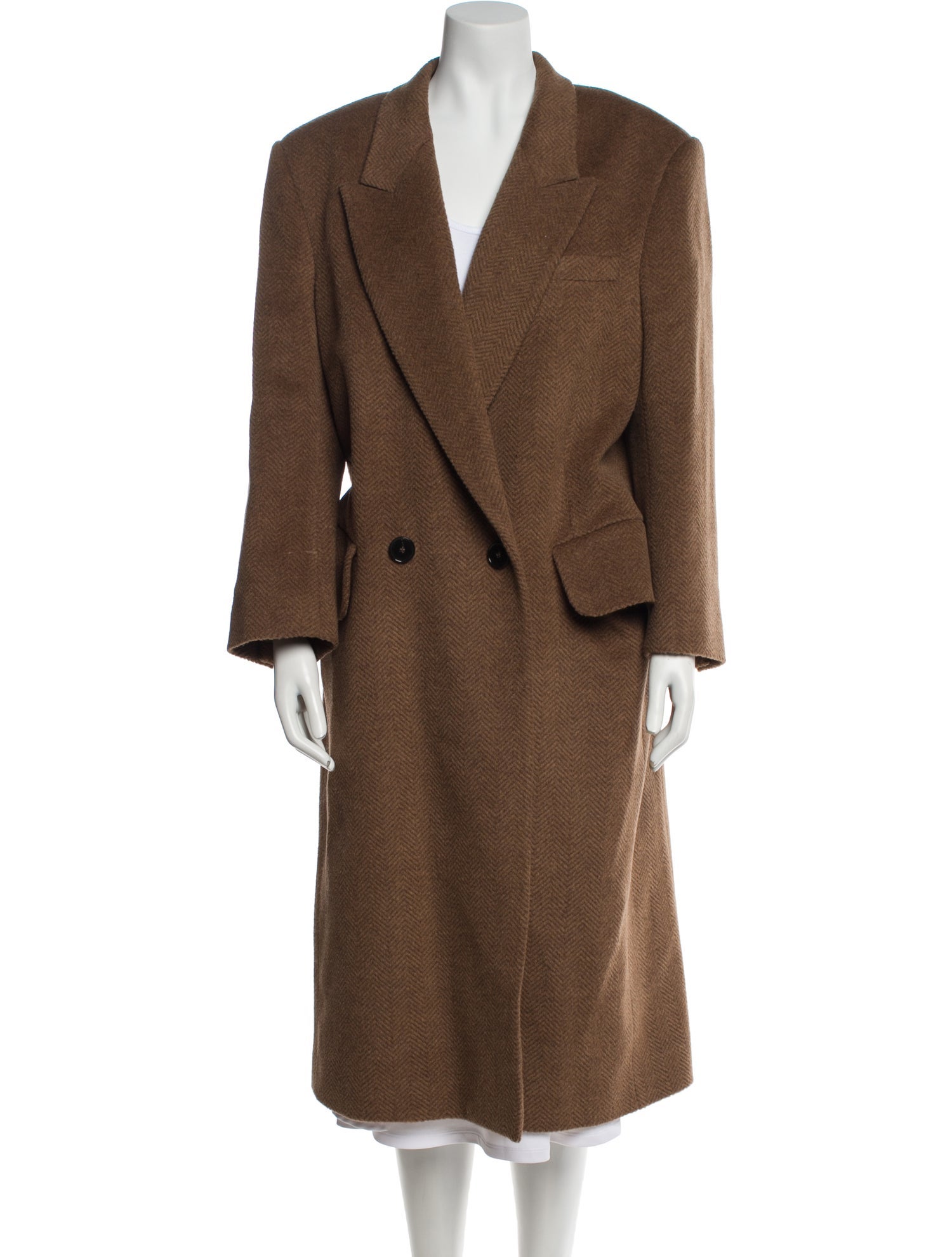 Stella McCartney Wool Faux Fur Coat